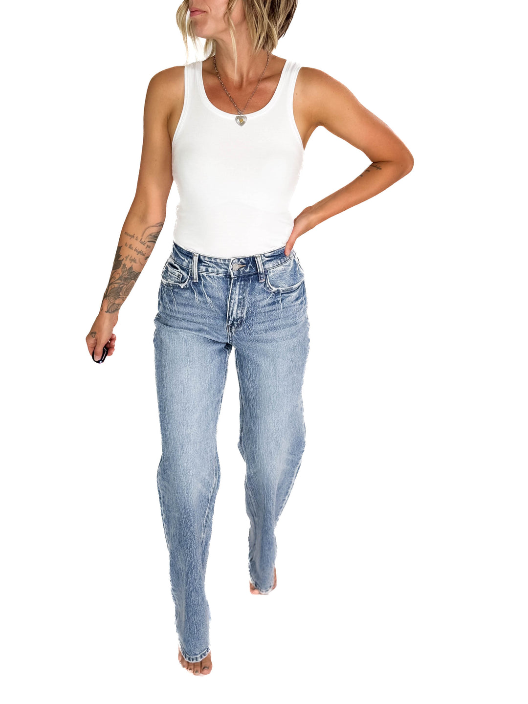VERVET Libby 90's Wide Leg Jean- MEDIUM
