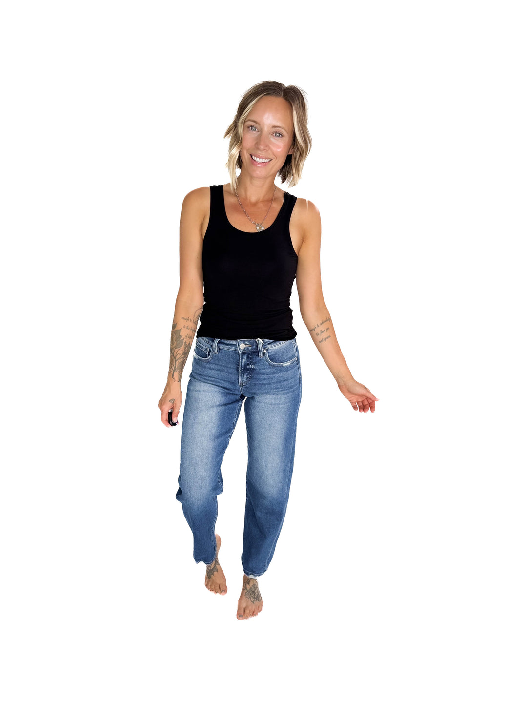 RISEN Fraser Slim Barrel Jean- MEDIUM
