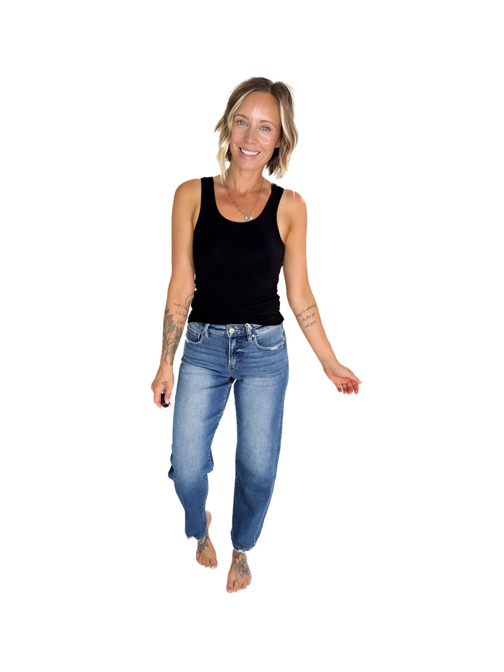 RISEN Fraser Slim Barrel Jean- MEDIUM