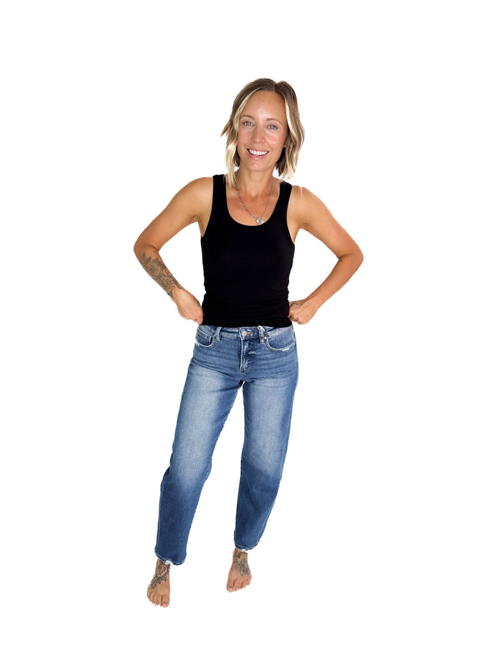 RISEN Fraser Slim Barrel Jean- MEDIUM