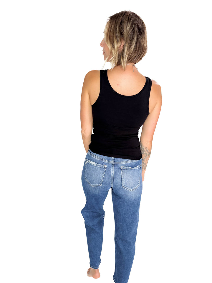 RISEN Fraser Slim Barrel Jean- MEDIUM