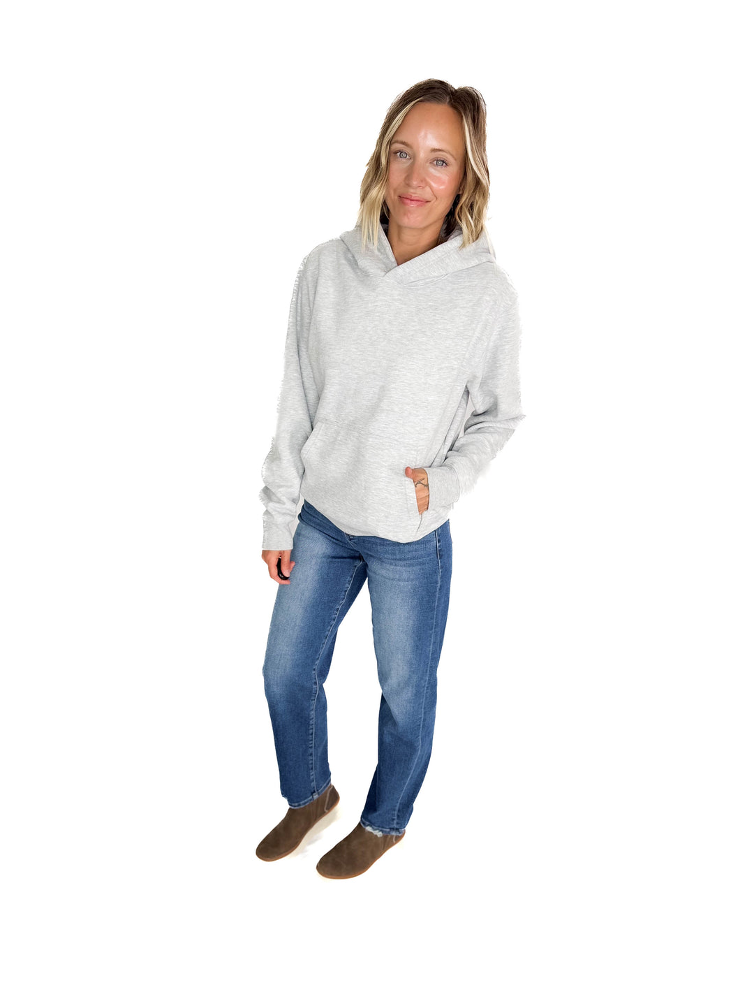 Bronte Classic Hoodie- HTHR GREY