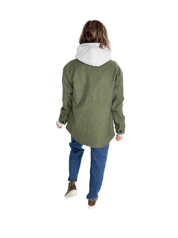 Rainier Classic Shacket- OLIVE