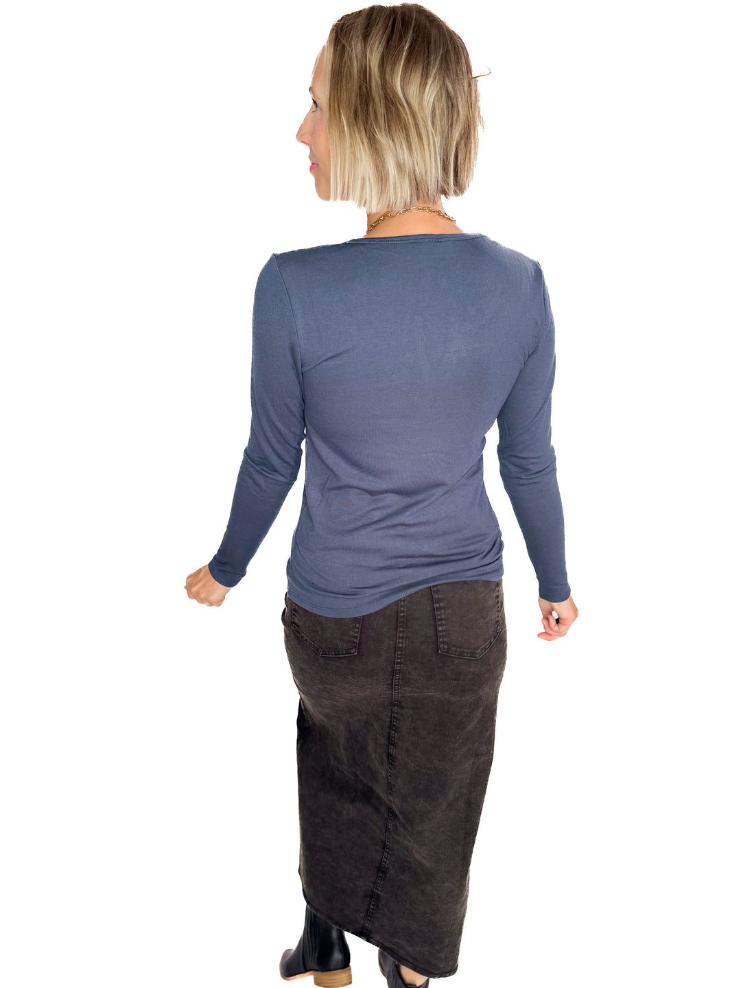 Avery Ultra Soft Basic Long Sleeve- TEAL