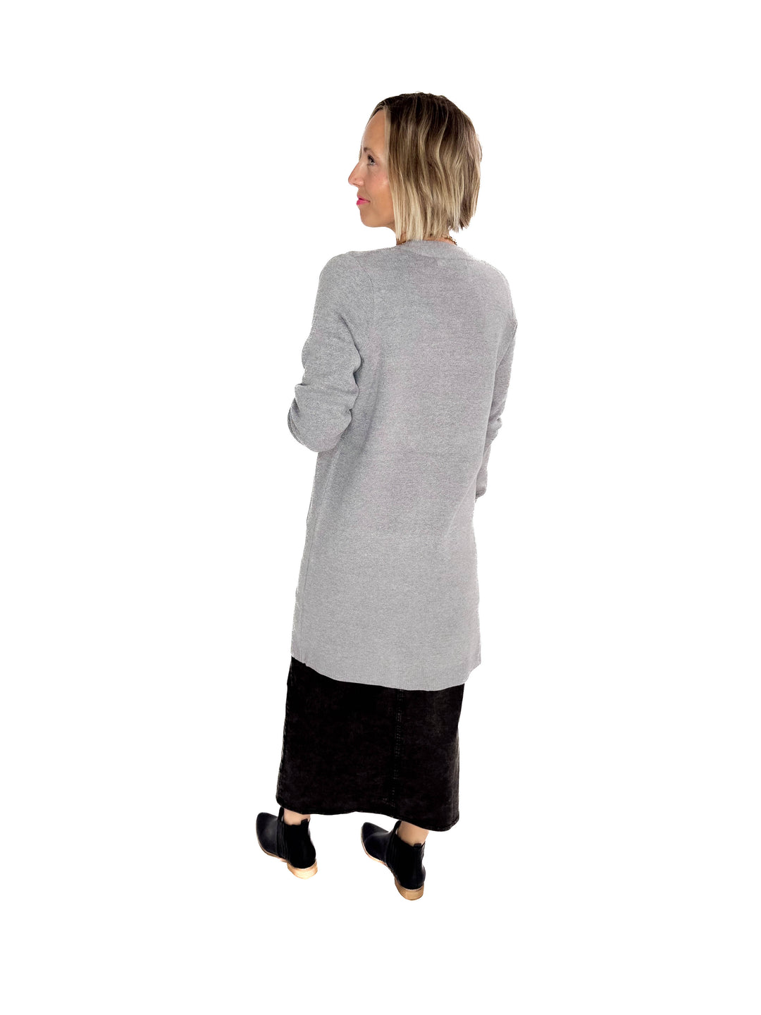 VERO MODA Saba Pocket Coatigan- GREY MELANGE