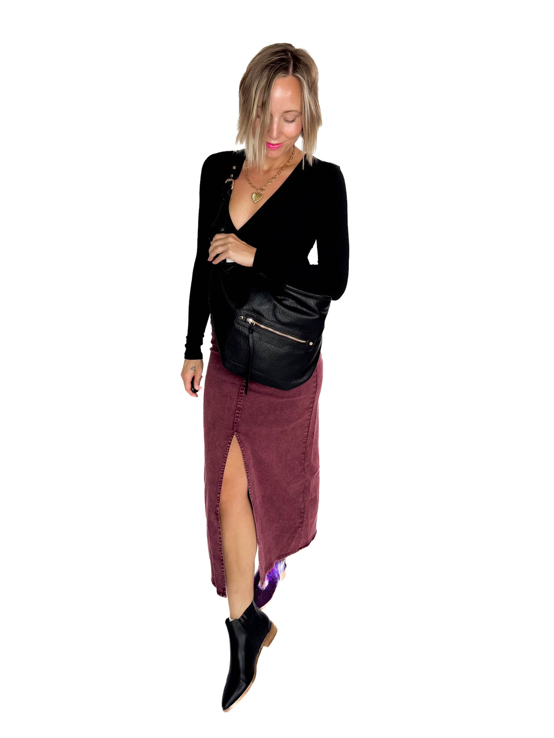 Leigh Crossbody Bag- BLACK