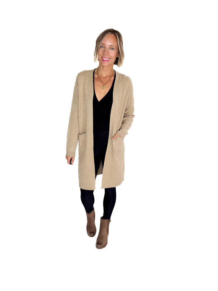 VERO MODA Saba Pocket Coatigan- SILVER MINK