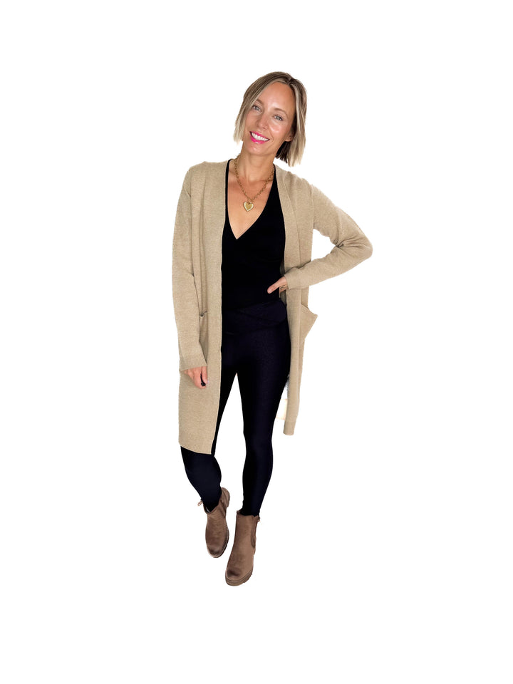 VERO MODA Saba Pocket Coatigan- SILVER MINK