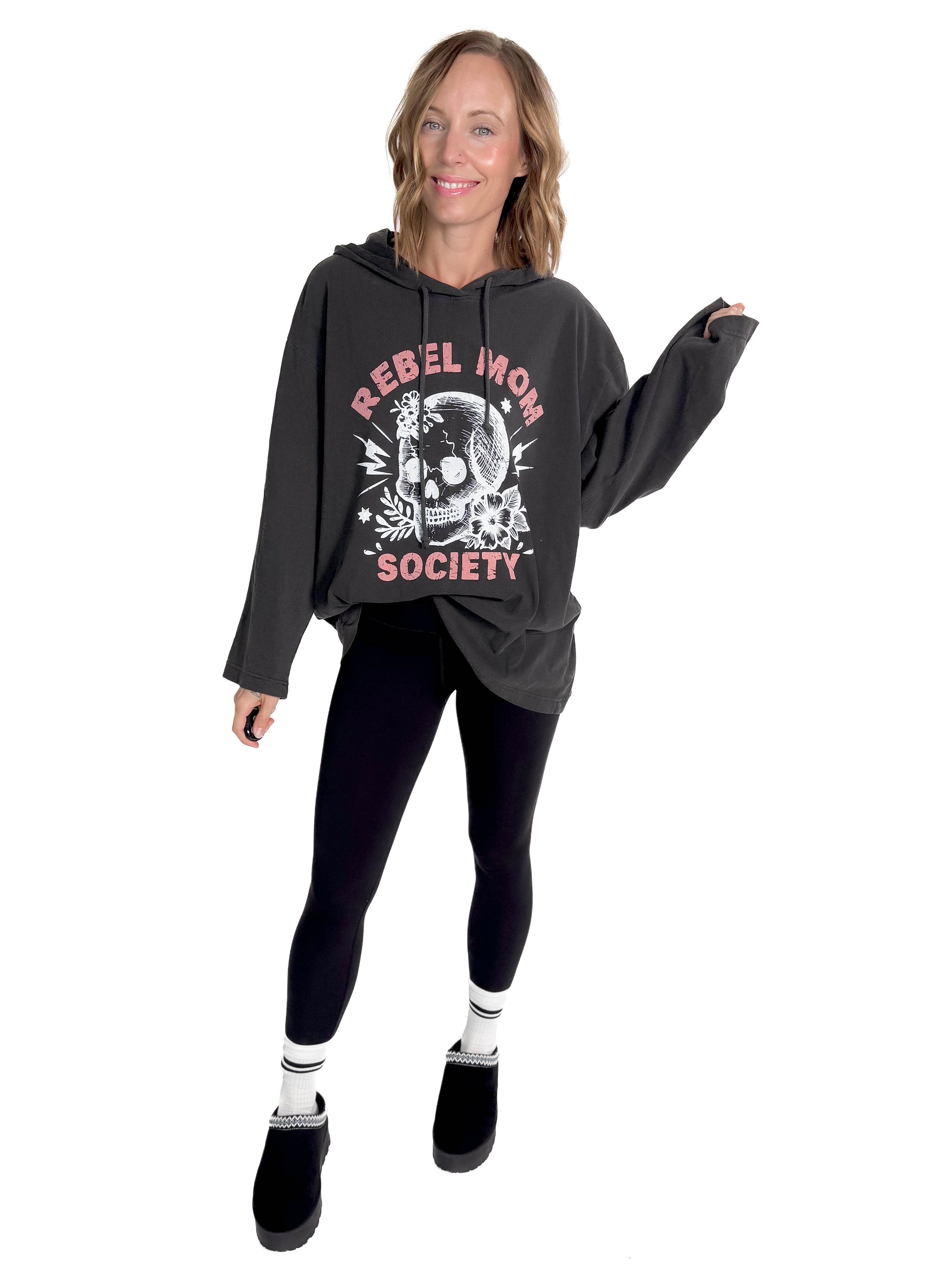 Rebel Moms Society Graphic Hoodie