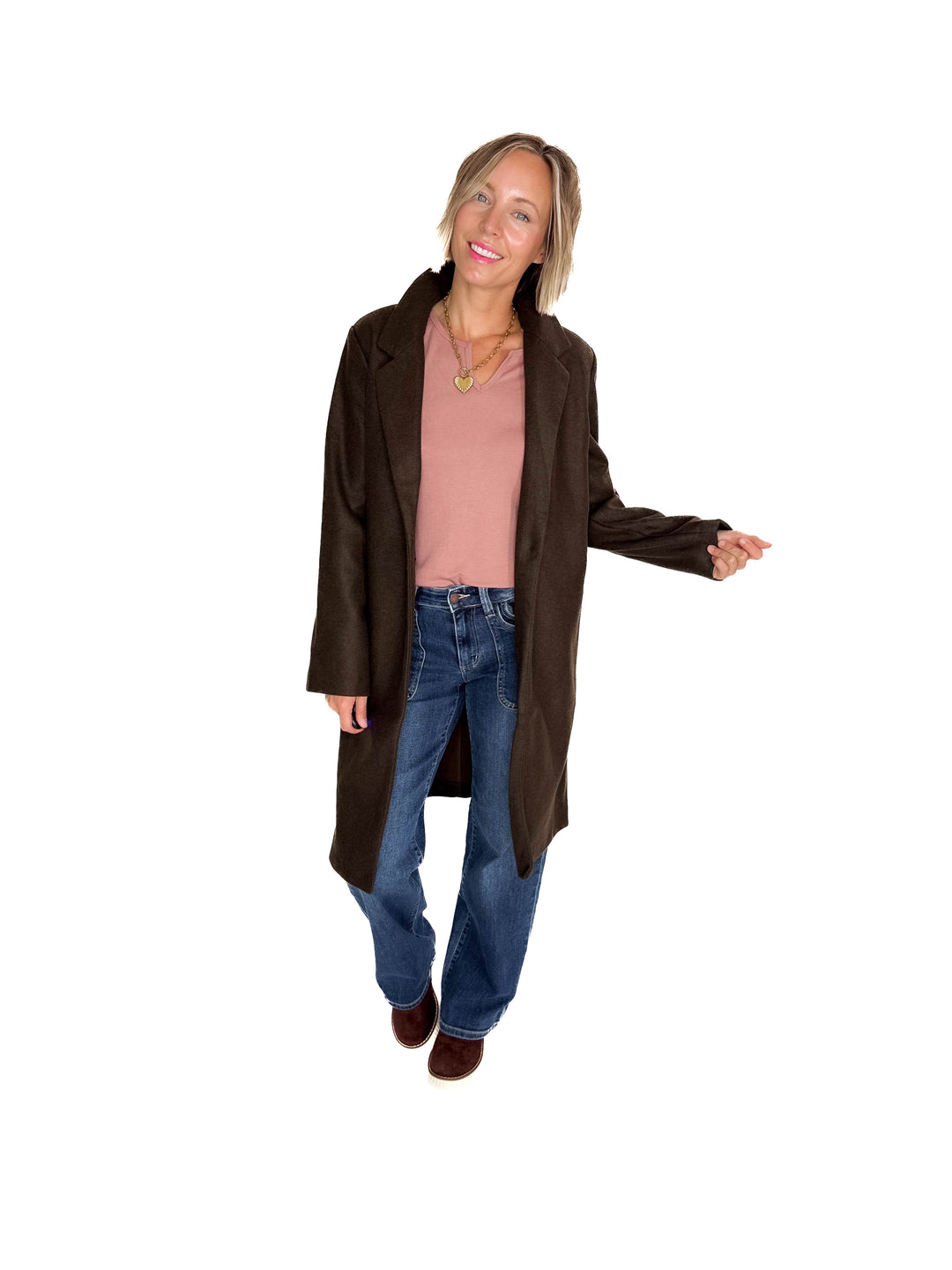 Jordan Longline Jacket- ESPRESSO