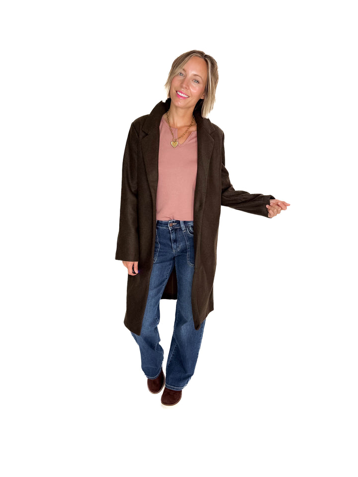 Jordan Longline Jacket- ESPRESSO