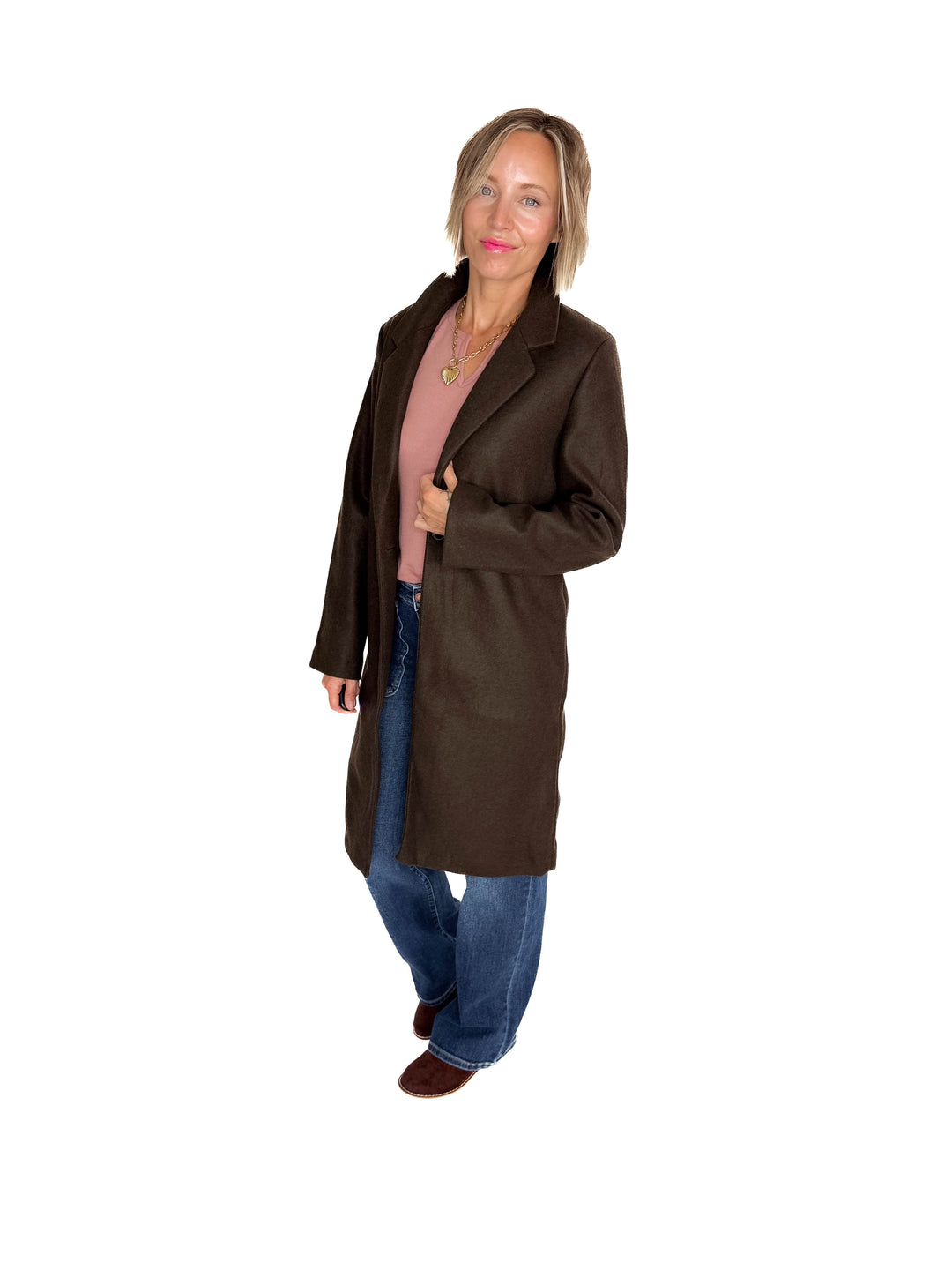 Jordan Longline Jacket- ESPRESSO