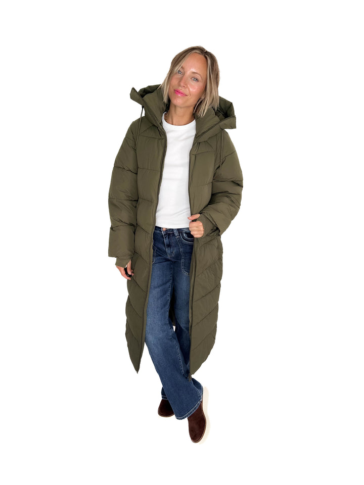 VERO MODA Water Repllent Elanor Long Coat- GRAPE LEAF