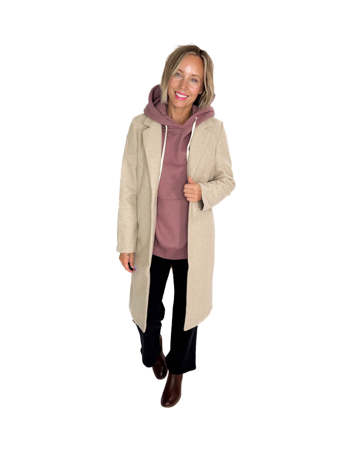 Jordan Longline Jacket- OATMEAL