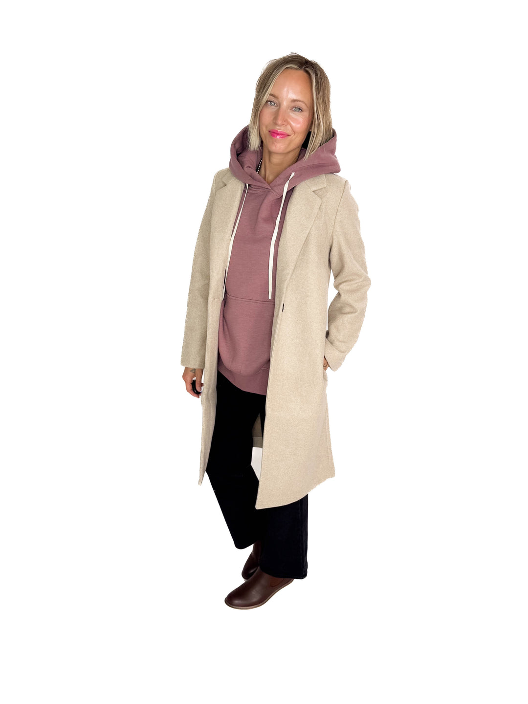 Jordan Longline Jacket- OATMEAL