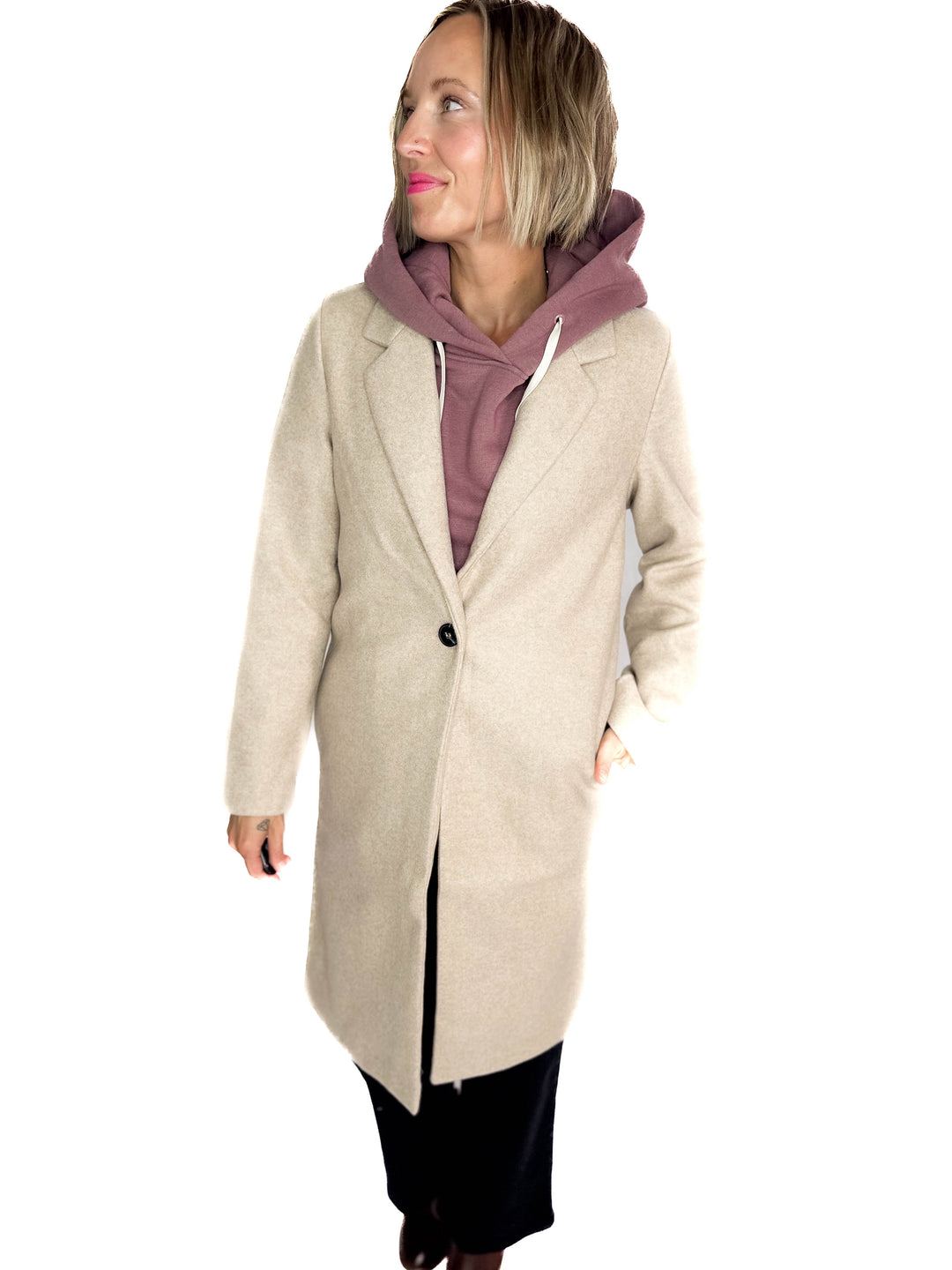 Jordan Longline Jacket- OATMEAL