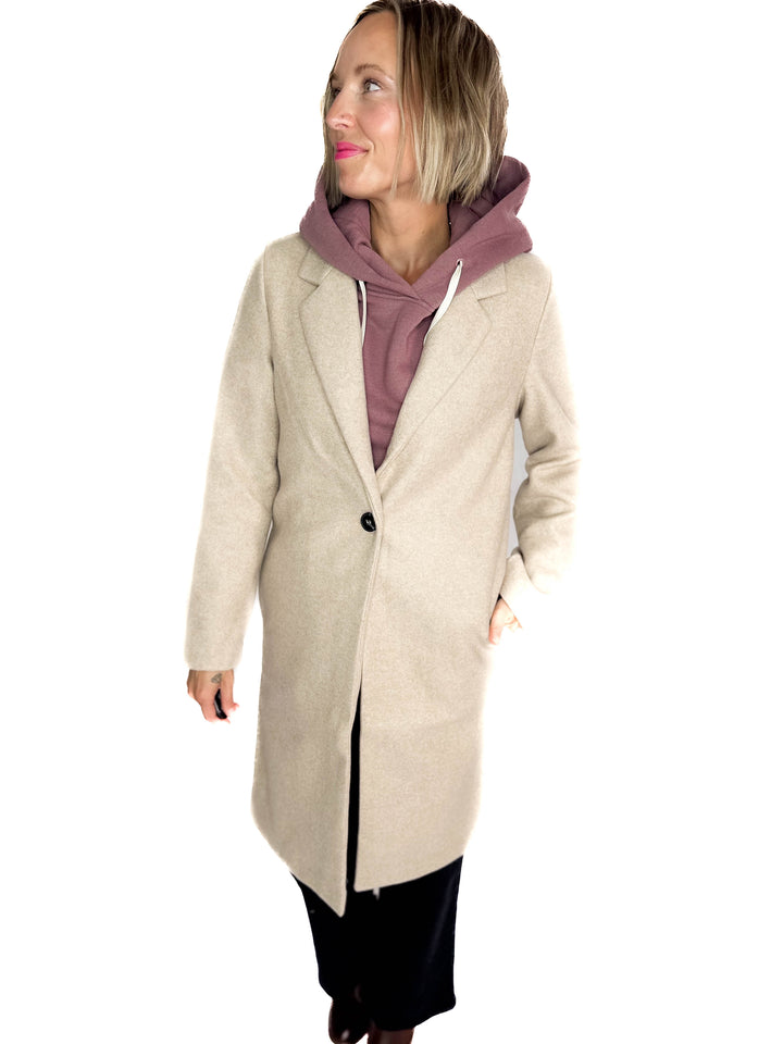 Jordan Longline Jacket- OATMEAL