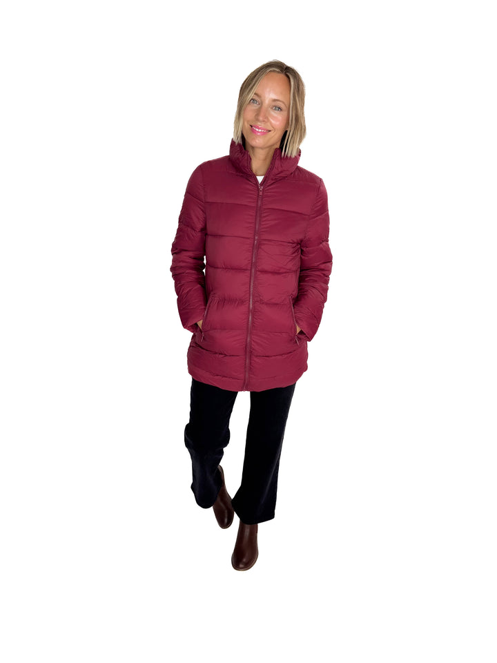 Alicia Wind Breaker Jacket- BURGUNDY