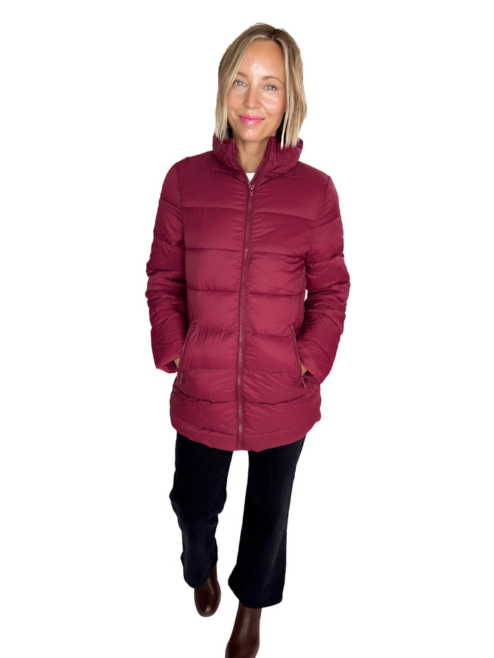 Alicia Wind Breaker Jacket- BURGUNDY