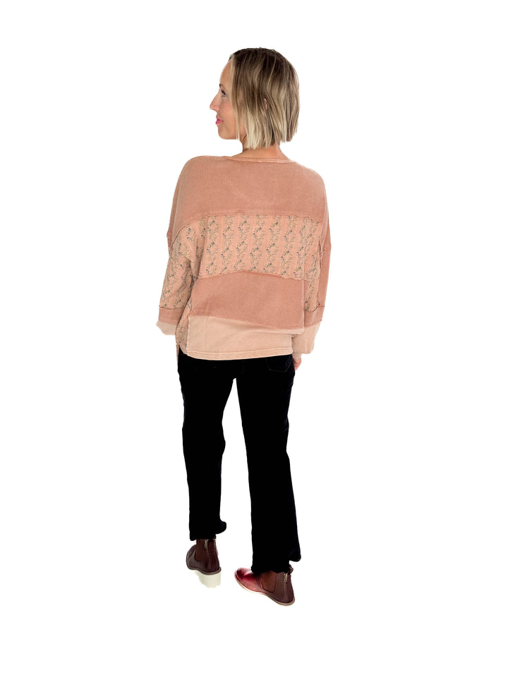 Leonie Thermal Henley- CAMEL