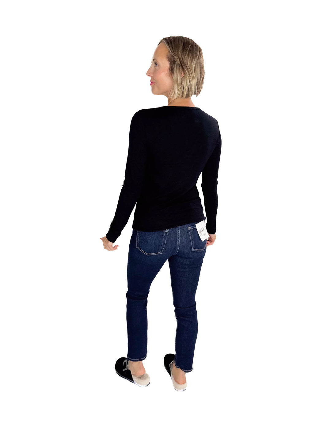 Avery Ultra Soft Basic Long Sleeve- BLACK