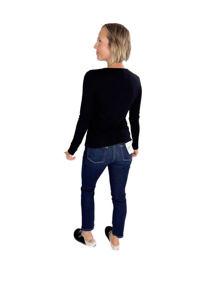 Avery Ultra Soft Basic Long Sleeve- BLACK