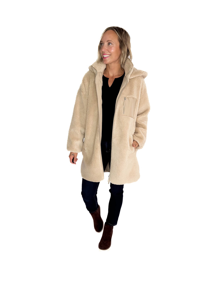ONLY Sascha Sherpa Jacket- CUBAN SAND