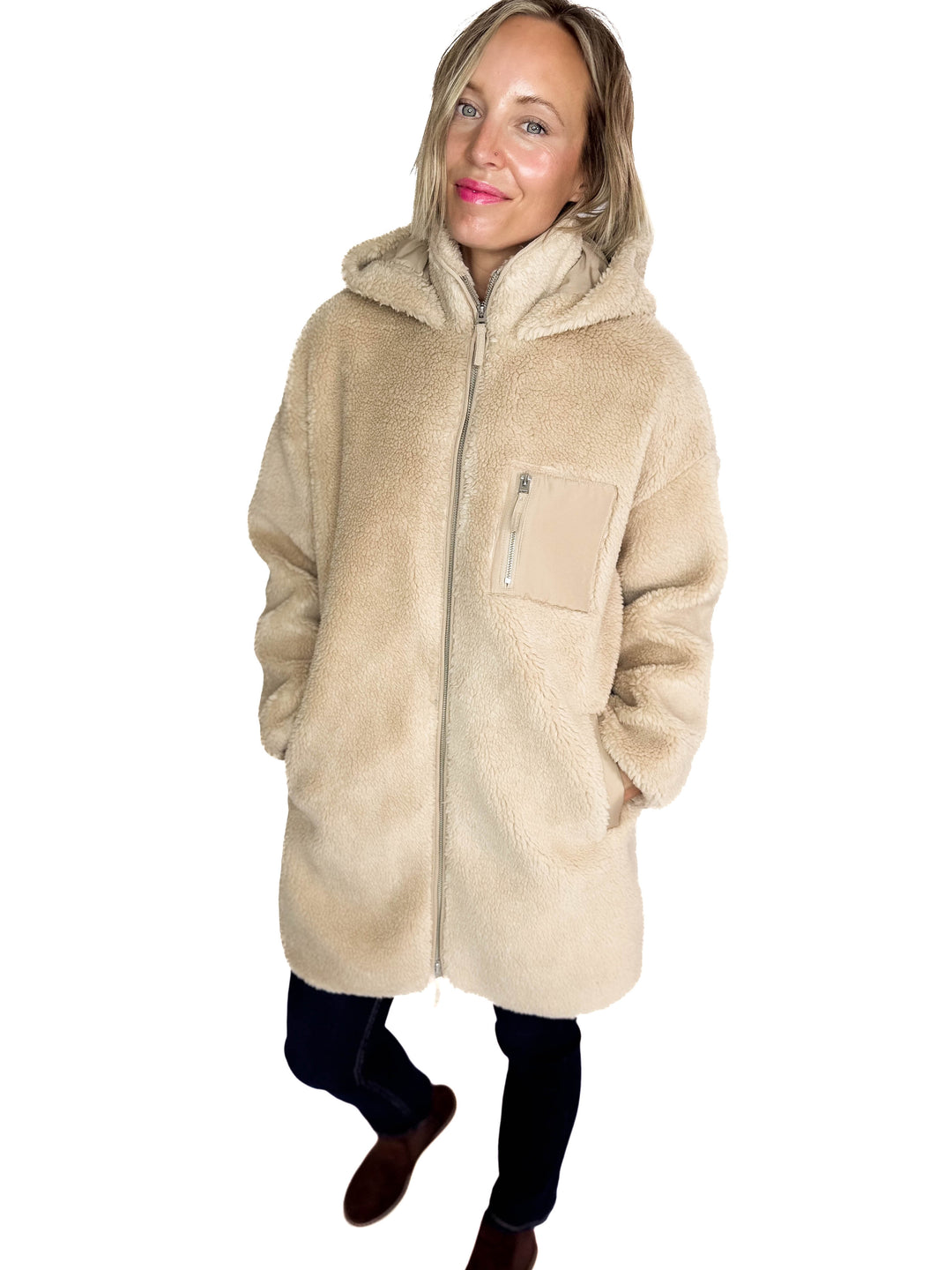 ONLY Sascha Sherpa Jacket- CUBAN SAND