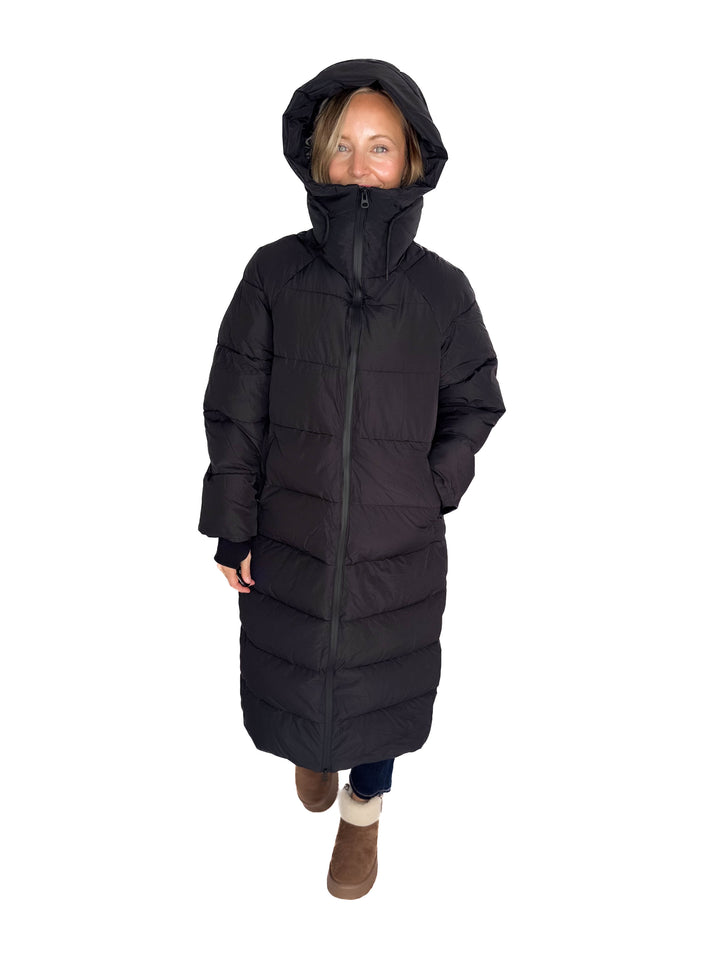 VERO MODA Elanor Water Repllent Long Coat- BLACK
