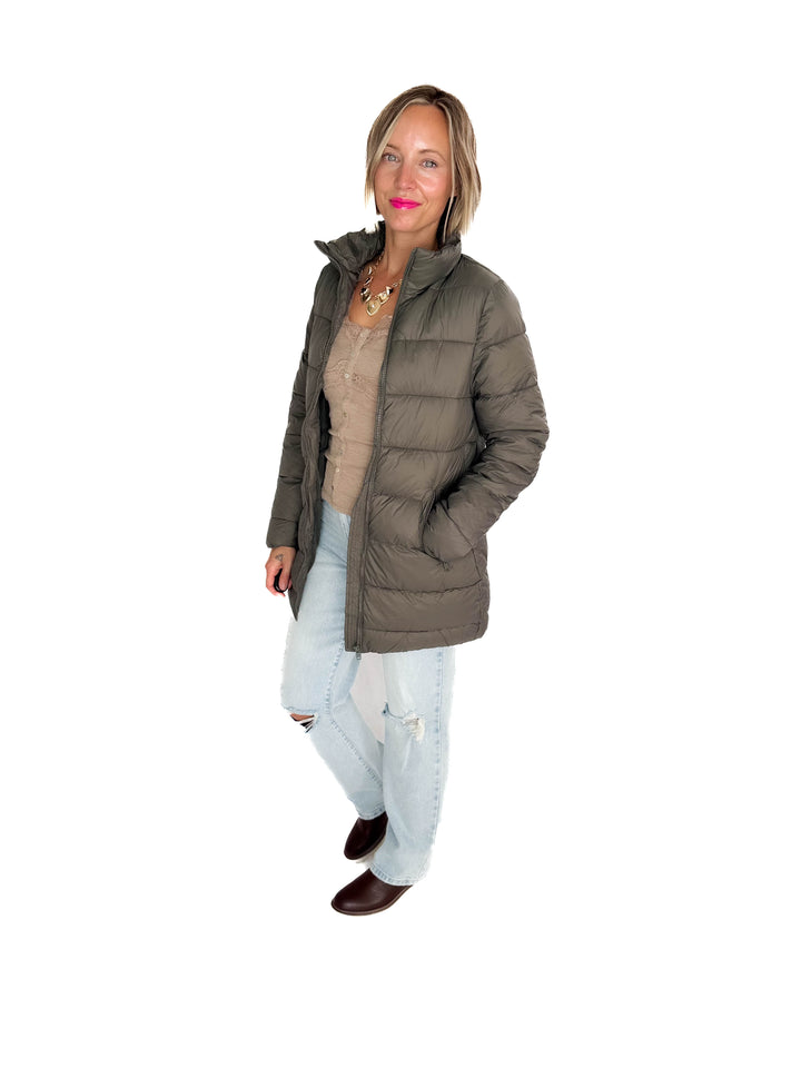 Alicia Wind Breaker Jacket- OLIVE