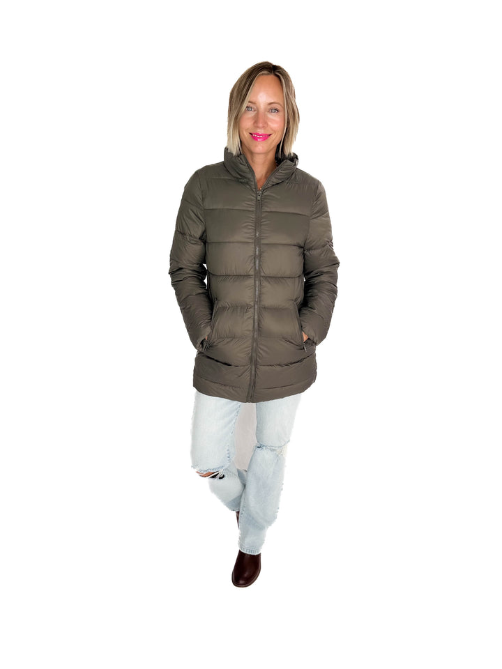 Alicia Wind Breaker Jacket- OLIVE
