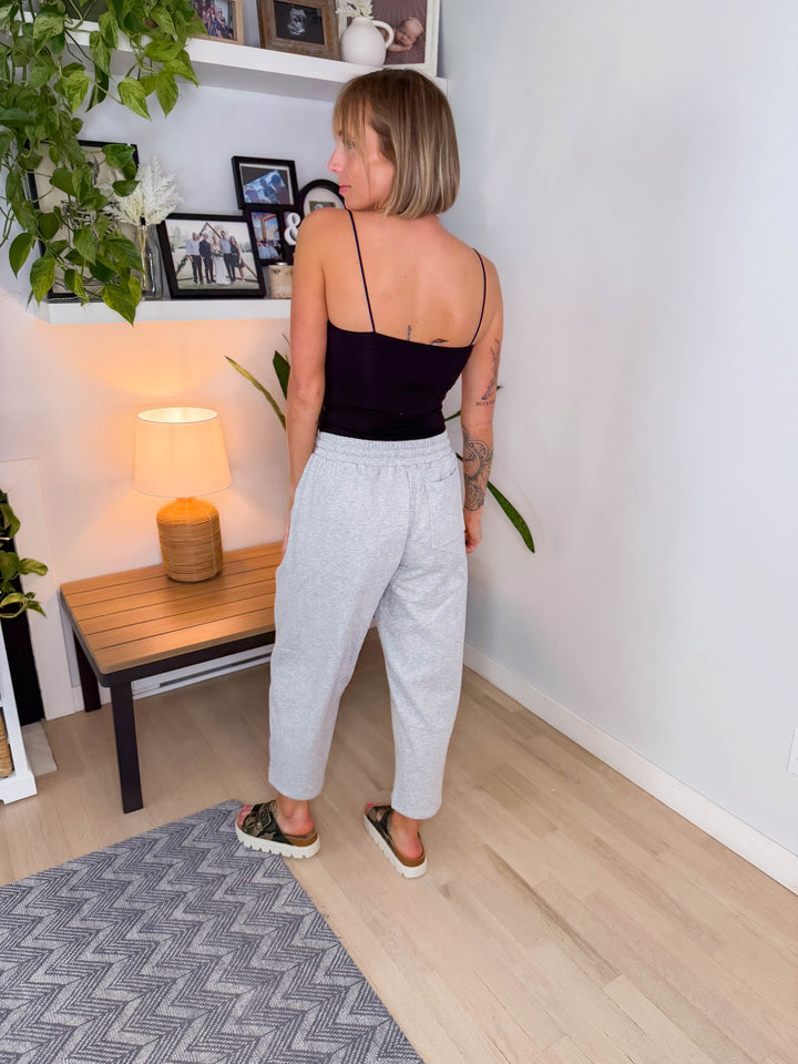 Not Your Basic Crop Camisole- BLACK