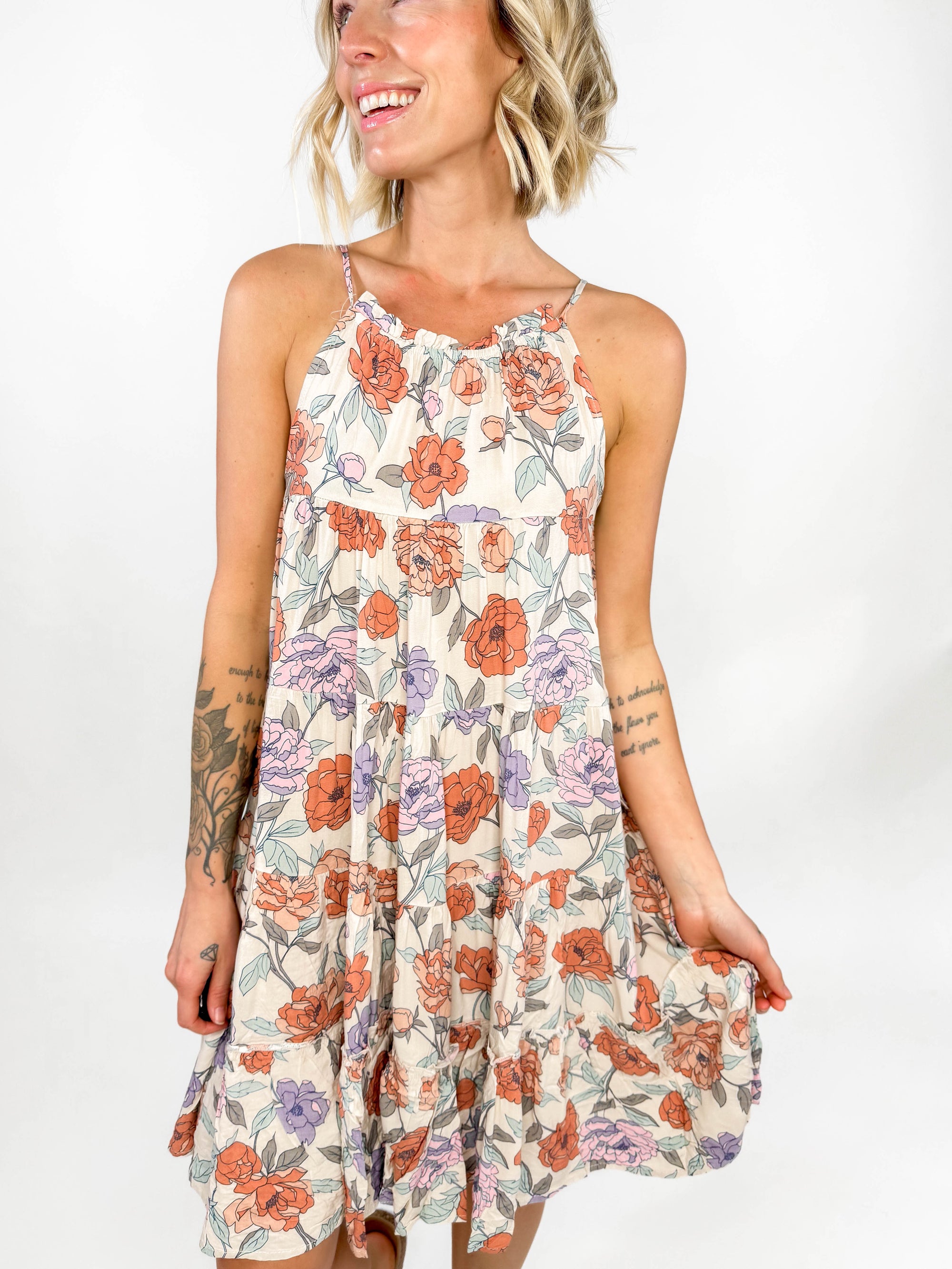 Smell The Flowers Mini Dress