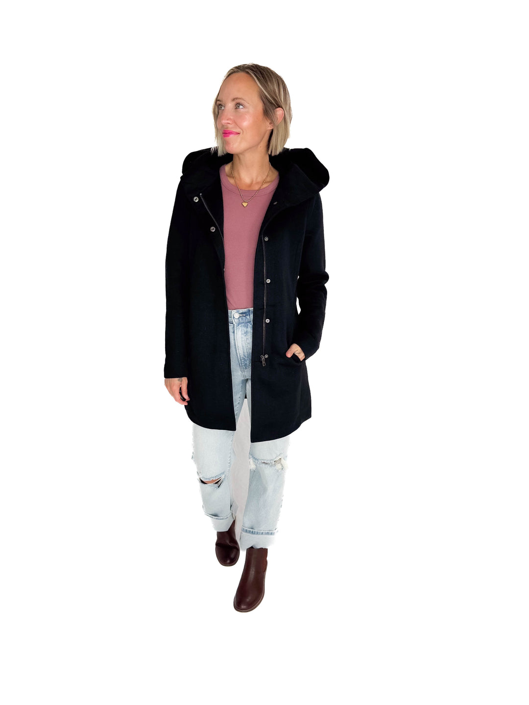 ONLY Alison Coat- BLACK