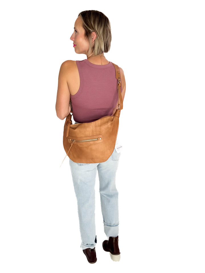 Leigh Crossbody Bag- CARAMEL