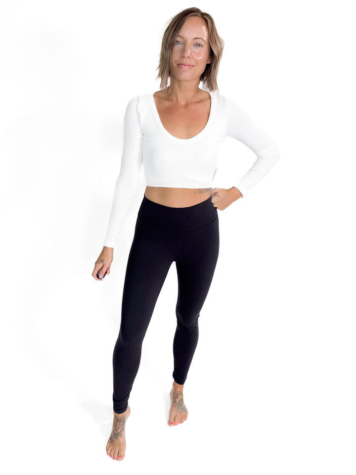 MONO B Tatum High Waist Legging- BLACK-FINAL SALE