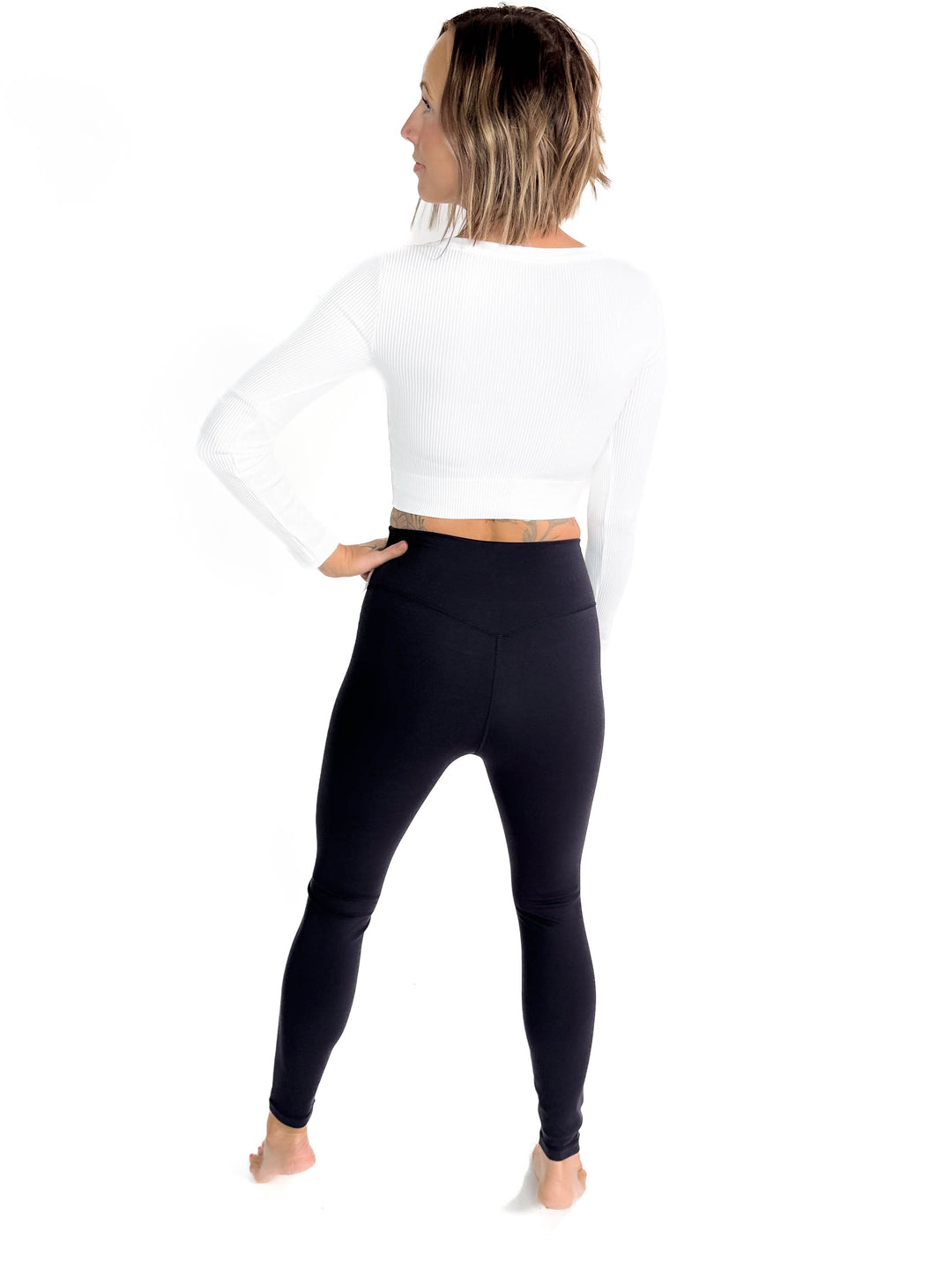 MONO B Tatum High Waist Legging- BLACK-FINAL SALE