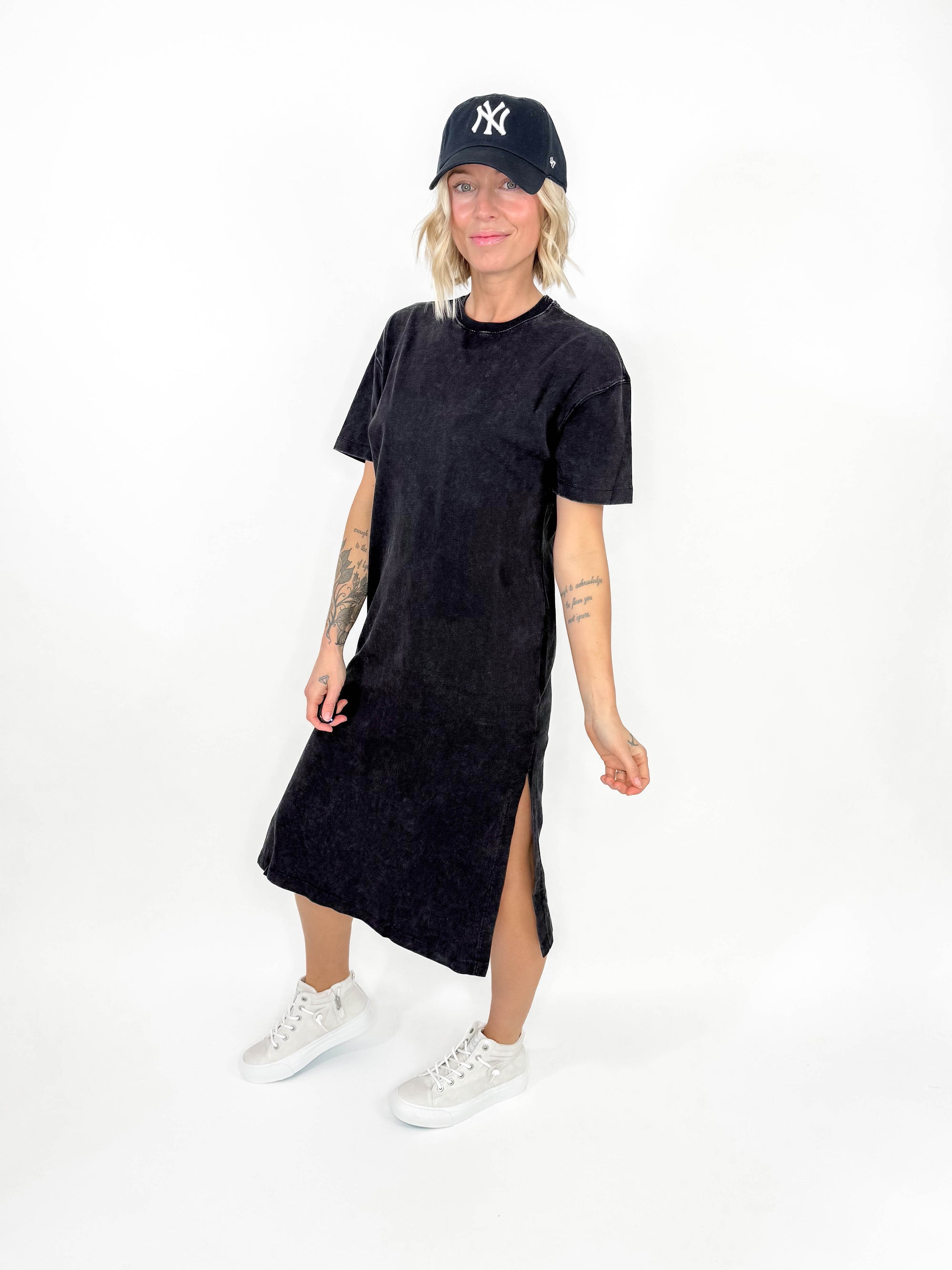 Nothing But Love Tshirt Maxi- CHARCOAL