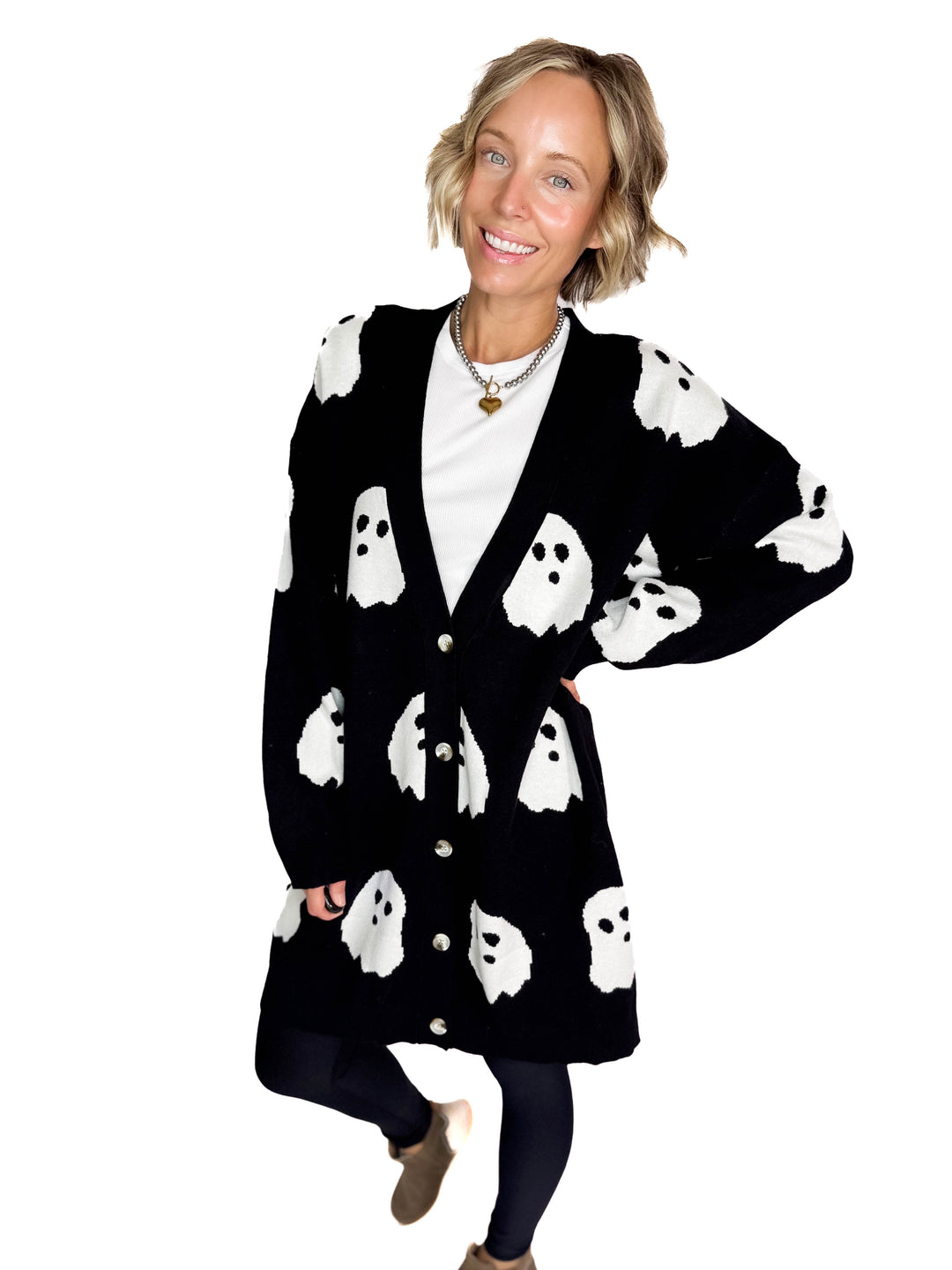 AMPERSAND AVE Boo Babe Cardigan