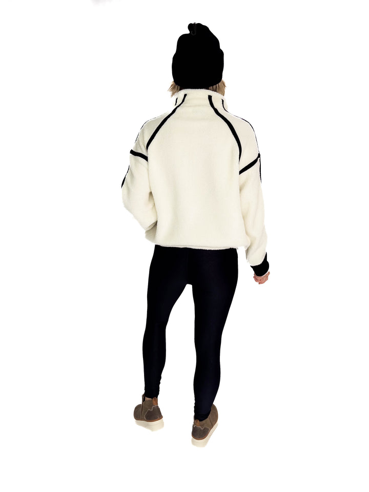 RD STYLE Moa 1/2 Zip Fleece- STONE
