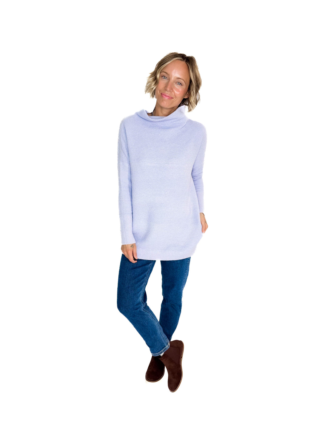 RD STYLE Nancy Ottoman Tunic- LAVENDER BLUE