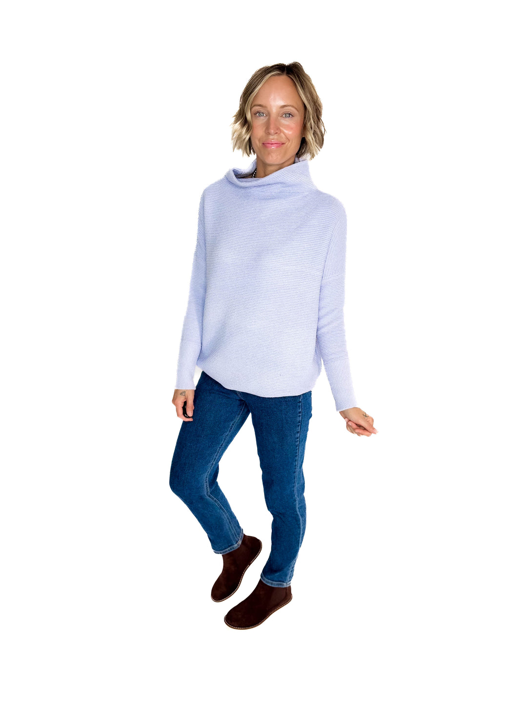RD STYLE Nancy Ottoman Tunic- LAVENDER BLUE