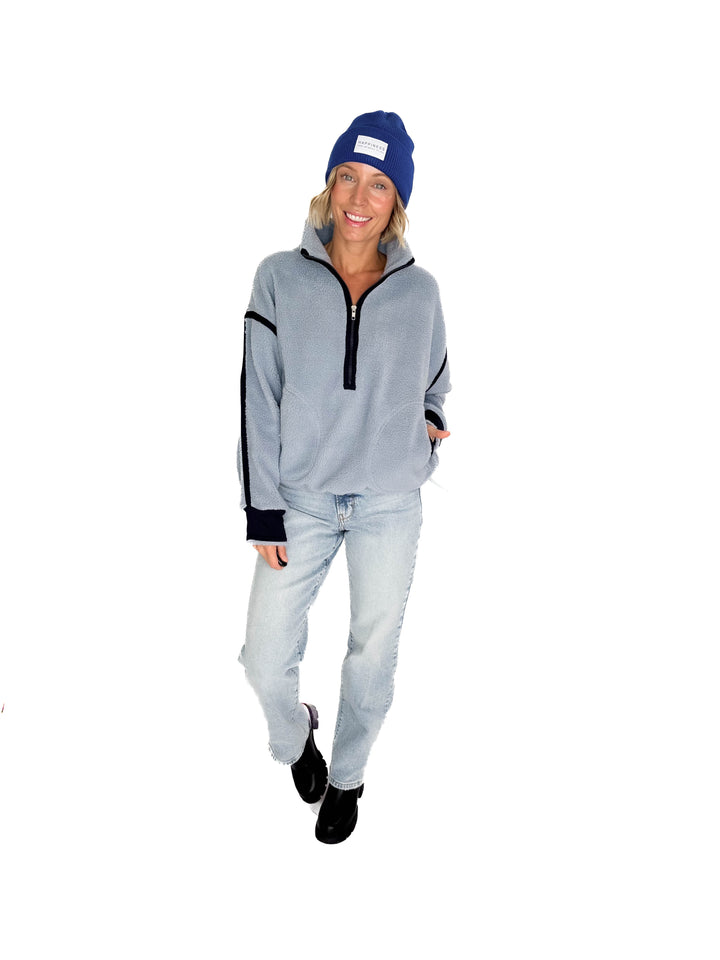 RD STYLE Moa 1/2 Zip Fleece- SKY
