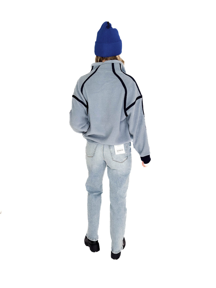 RD STYLE Moa 1/2 Zip Fleece- SKY