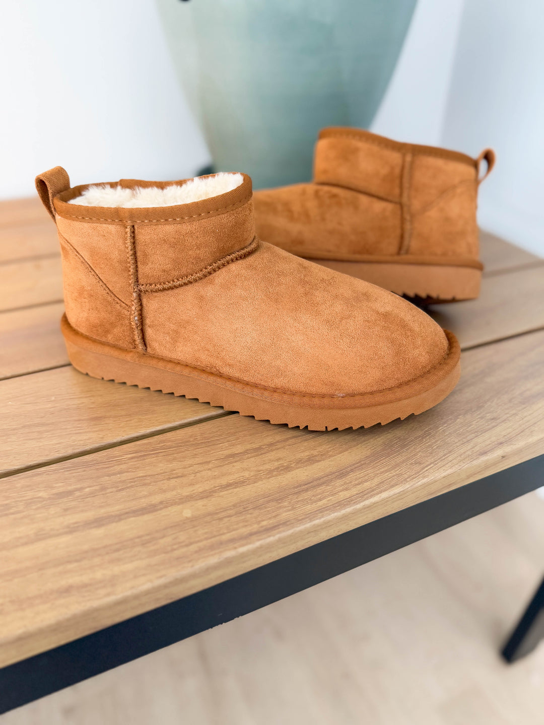 Teagan Faux Fur Boot- TAN