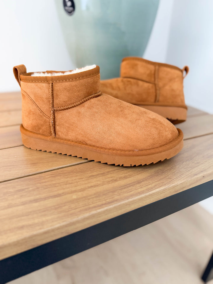 Teagan Faux Fur Boot- TAN