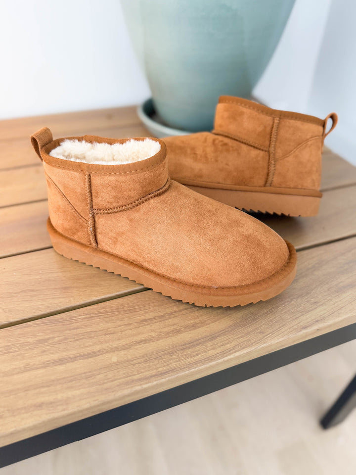 Teagan Faux Fur Boot- TAN