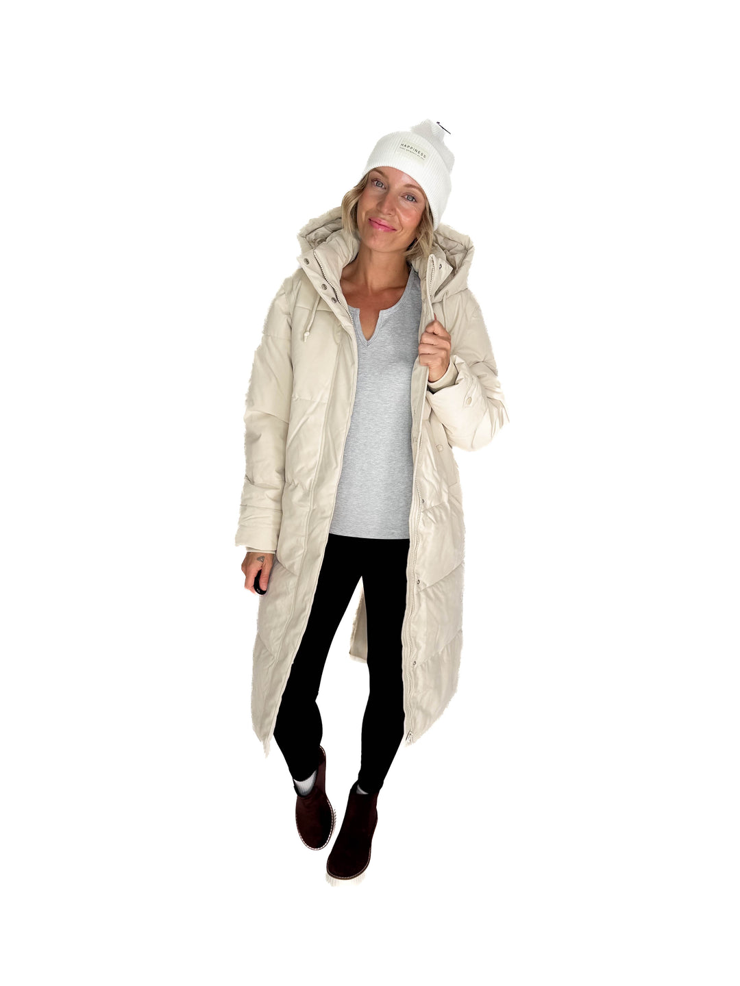 VERO MODA Cedar 2-in-1 Puffer Coat/Vest- OATMEAL