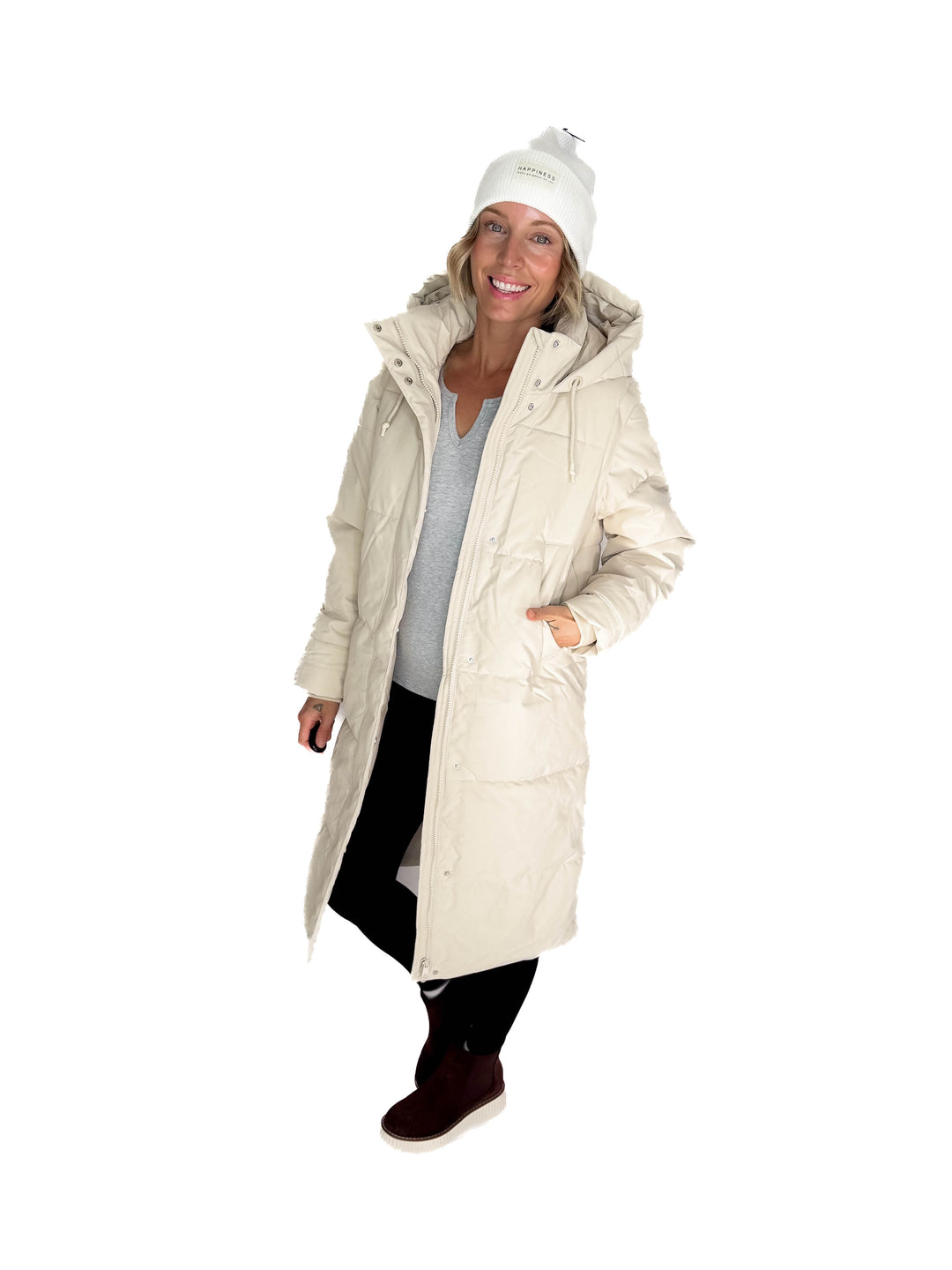VERO MODA Cedar 2-in-1 Puffer Coat/Vest- OATMEAL