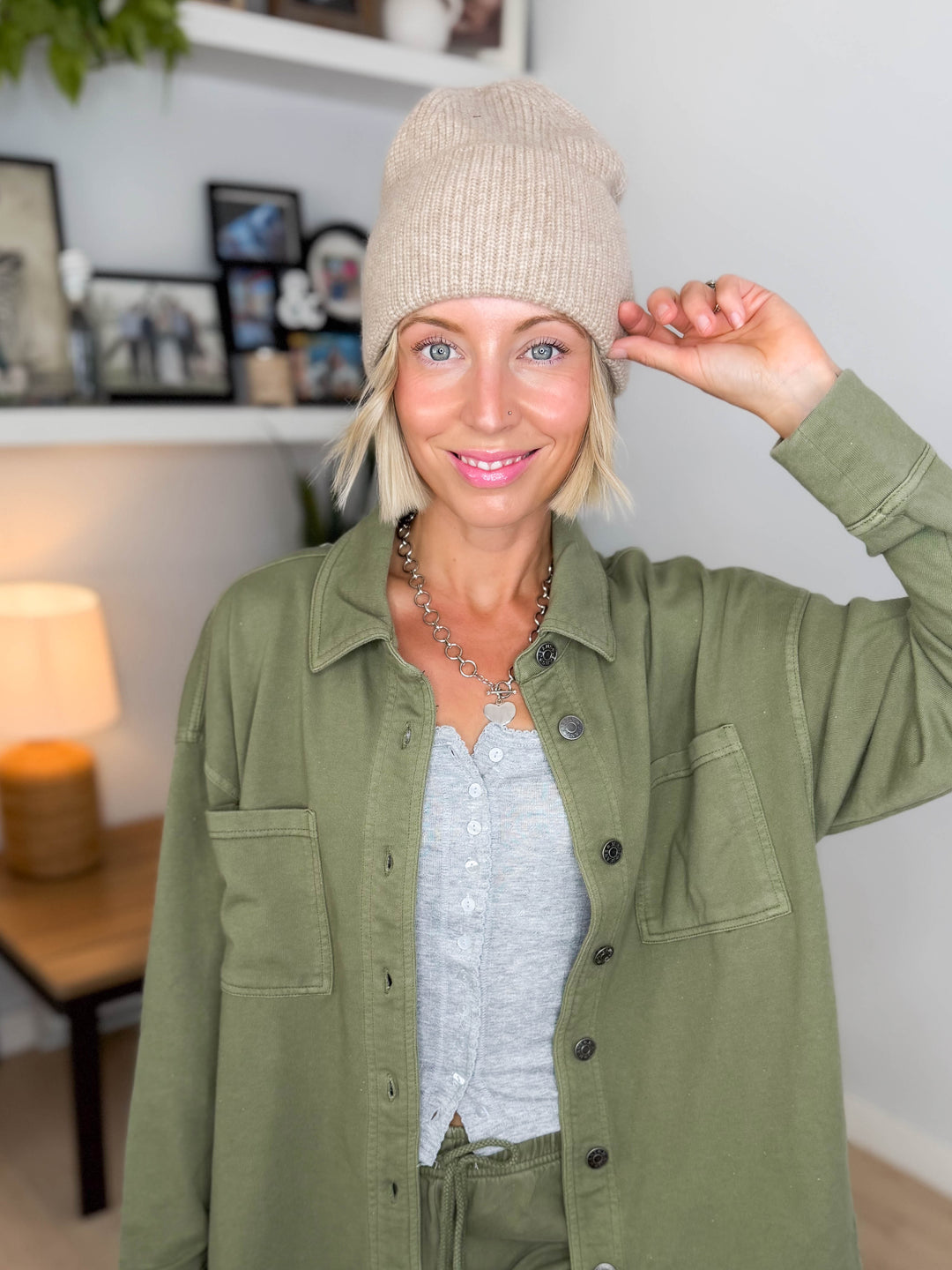 Only Ingrid Ribbed Beanie- NOMAD